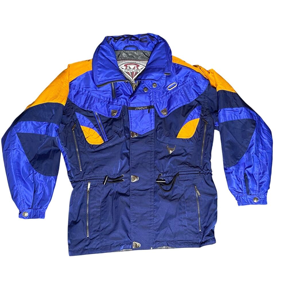 Vintage Spyder USA Azeccula Thinsulate Lite Loft Ski Jacket Coat Mens - M Blue